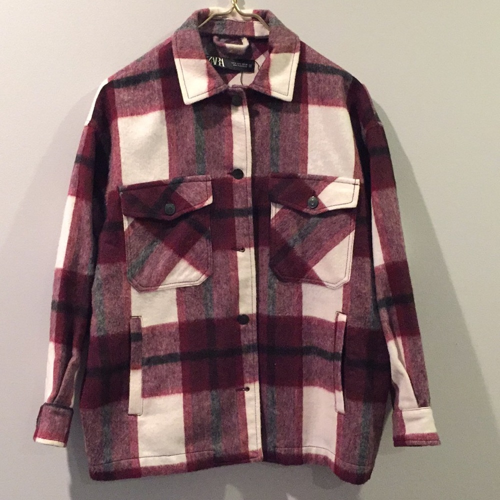 Zara plaid overshirt